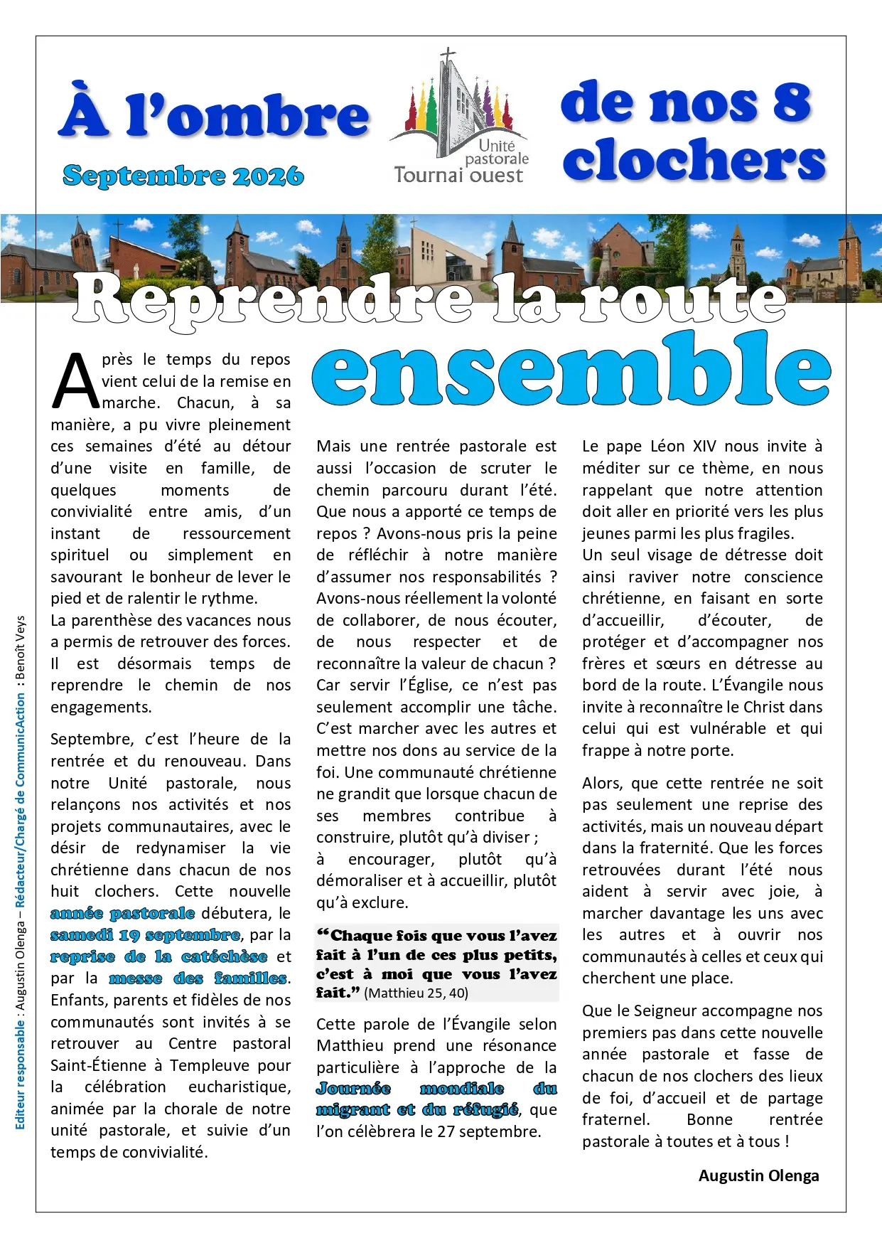 Couverture de Journal paroissial
