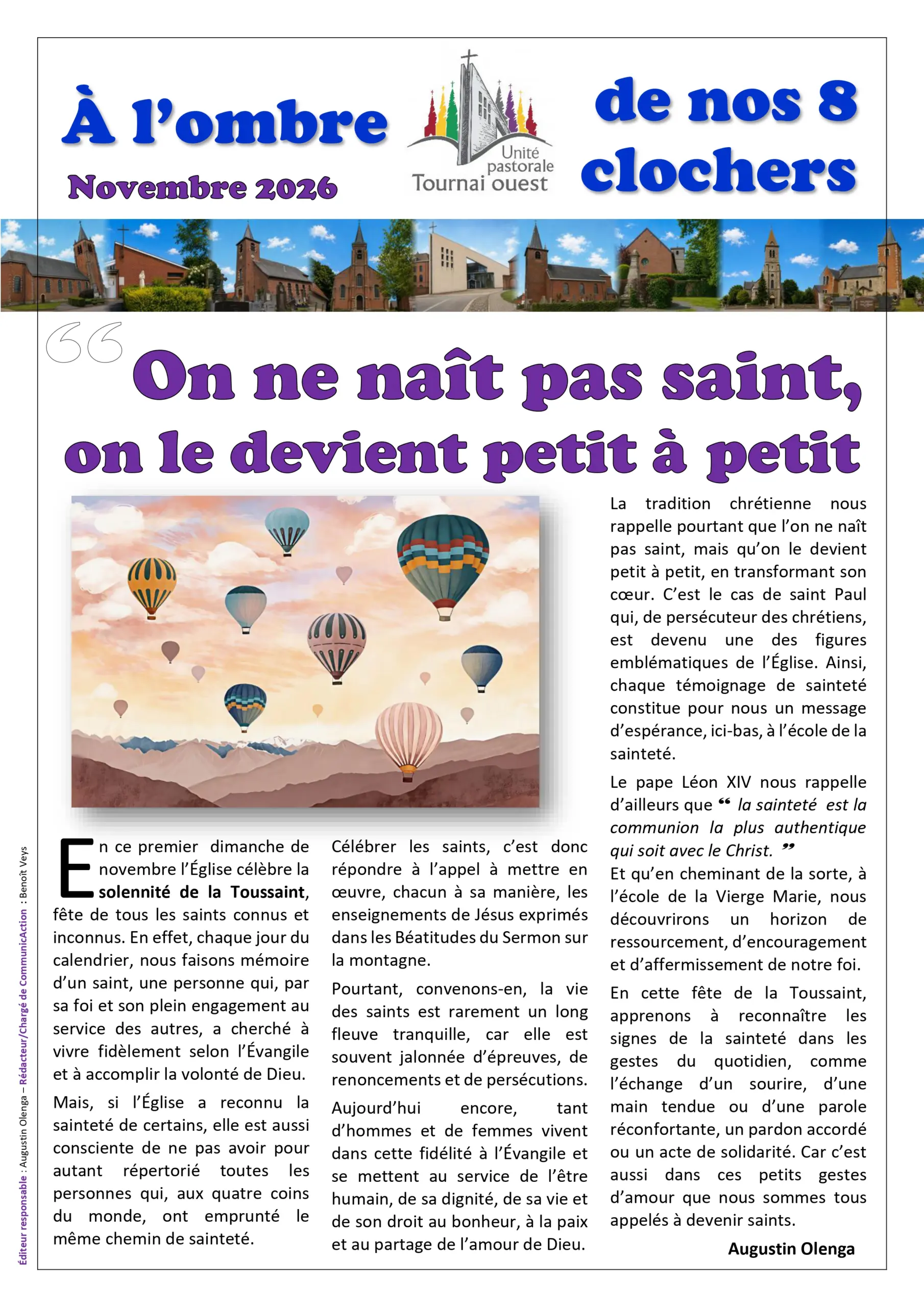 Couverture de Journal paroissial